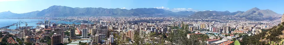 Panorama över Palermo