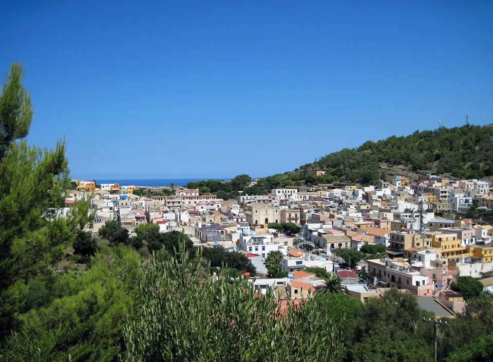 Usticas bebyggelse