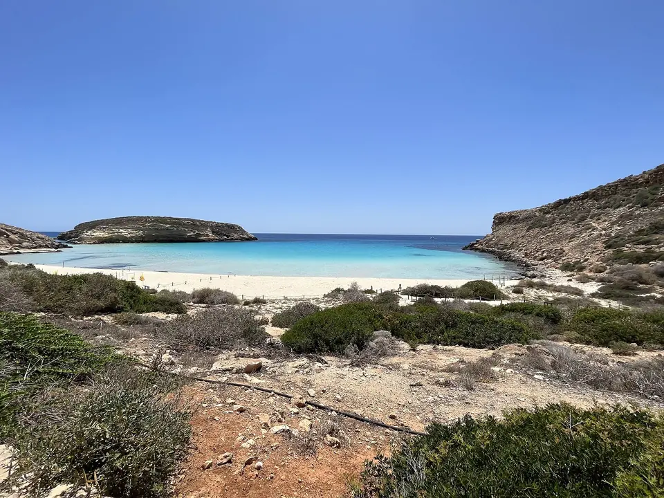 Spiaggia dei Conigli på Lampedusa