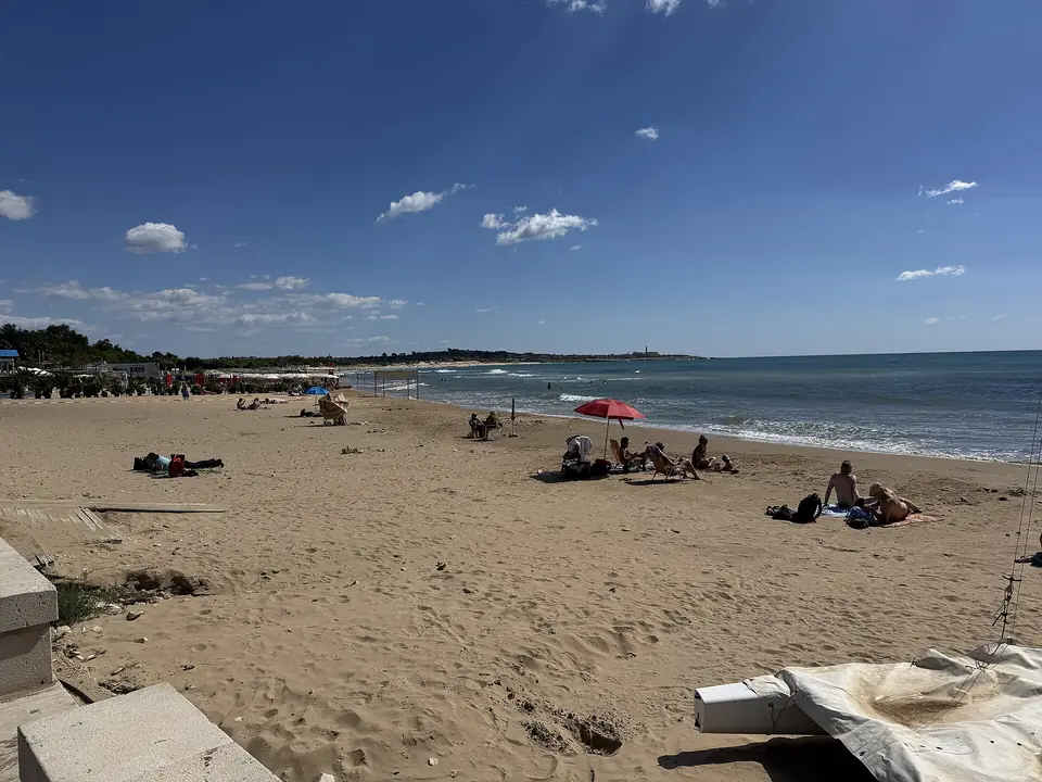 Sandstrand vid Sampieri