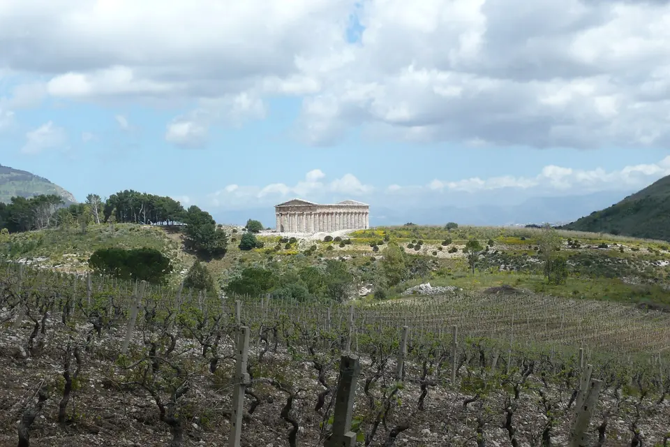 Segestas tempel i landskapet