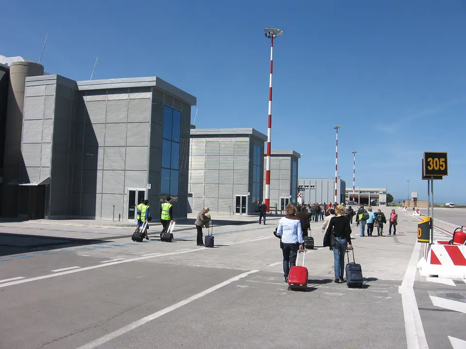 Terminalbyggnaden på Trapani-Birgis flygplats.