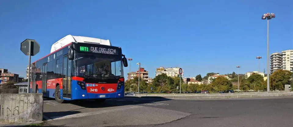 En BRT-buss i Catania