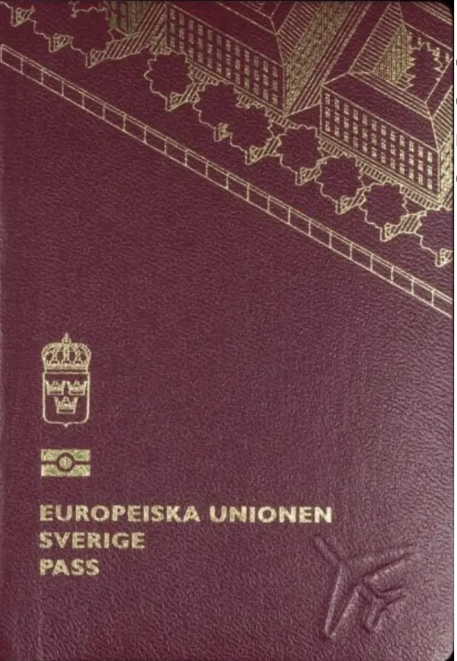 Illustrationsbild: omslaget på en svensk passmodell utfärdad 2012–2021